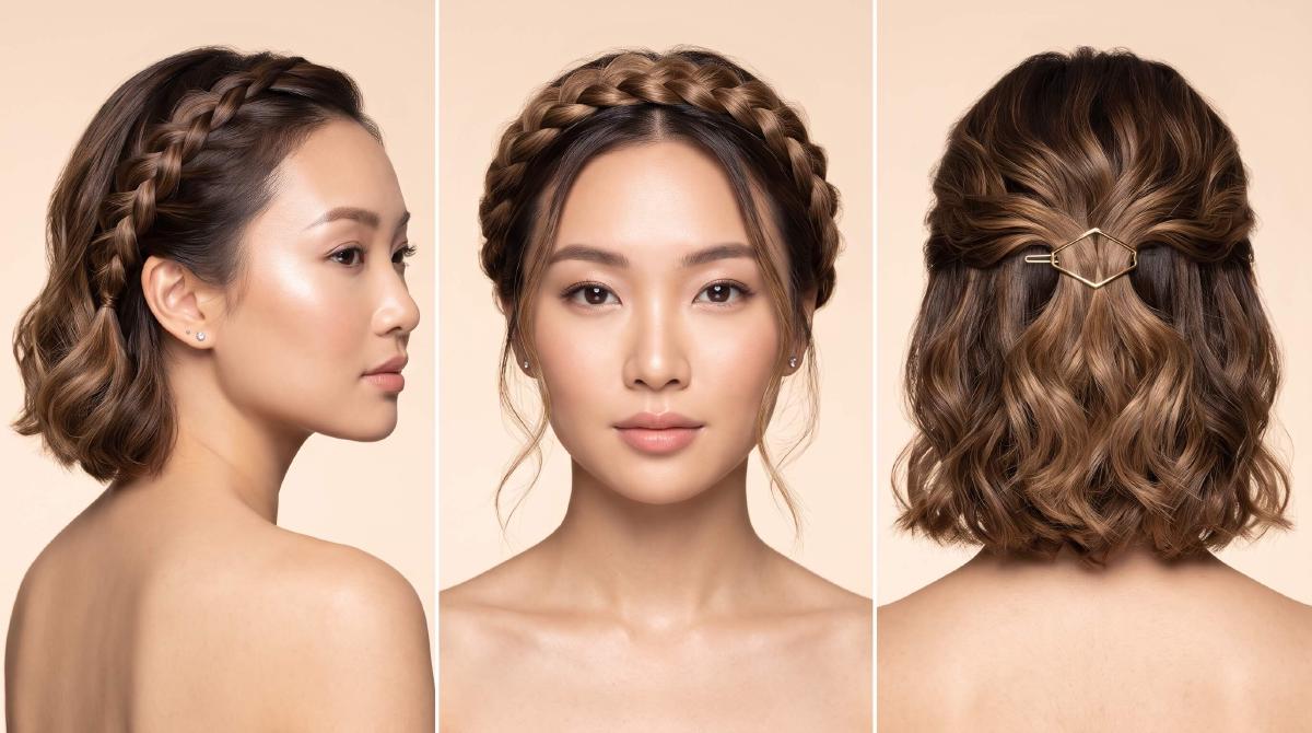 3 Kiểu Tóc Dự Tiệc Cho Tóc Ngắn Đơn Giản Và Sang Trọng
