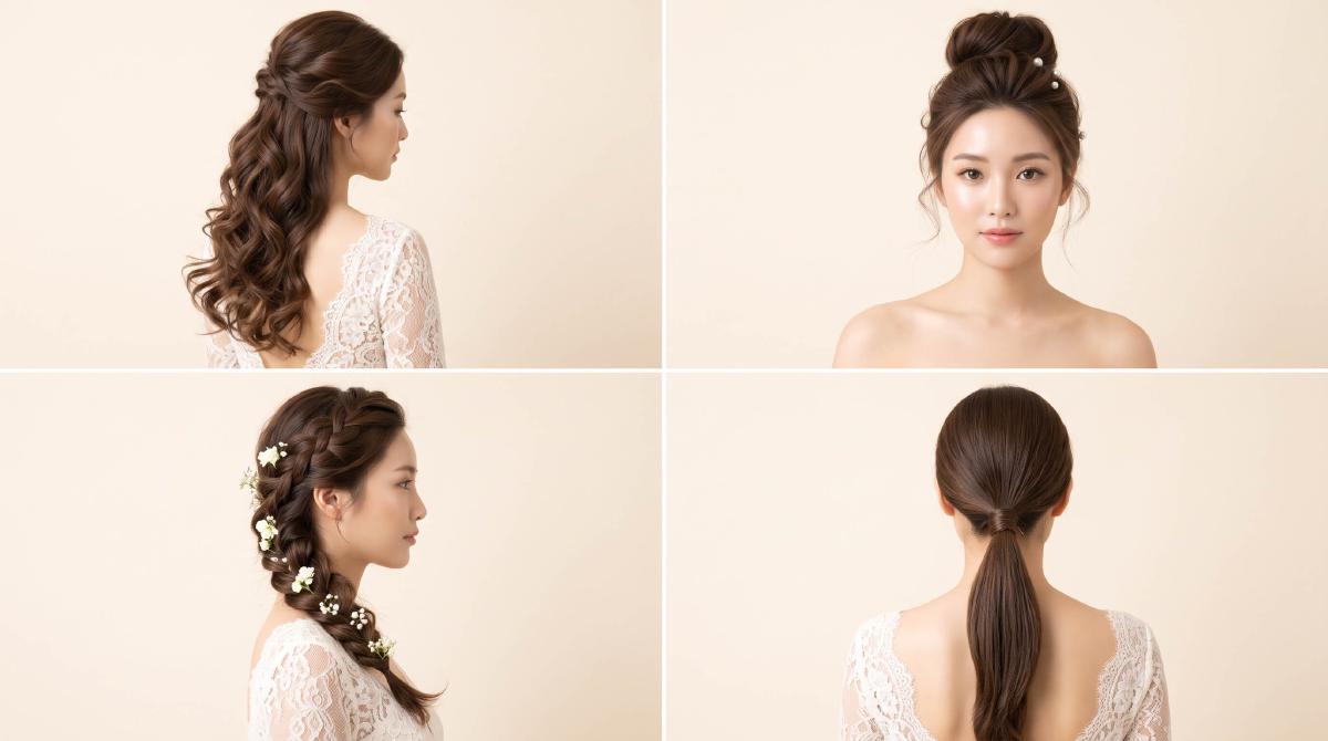 9 kiểu tóc cô dâu đẹp sang trọng phù hợp với mọi khuôn mặt
