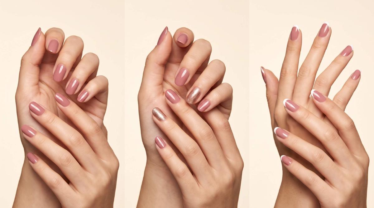 Sơn móng tay màu hồng đất Những kiểu nail thanh lịch và tôn da nhất