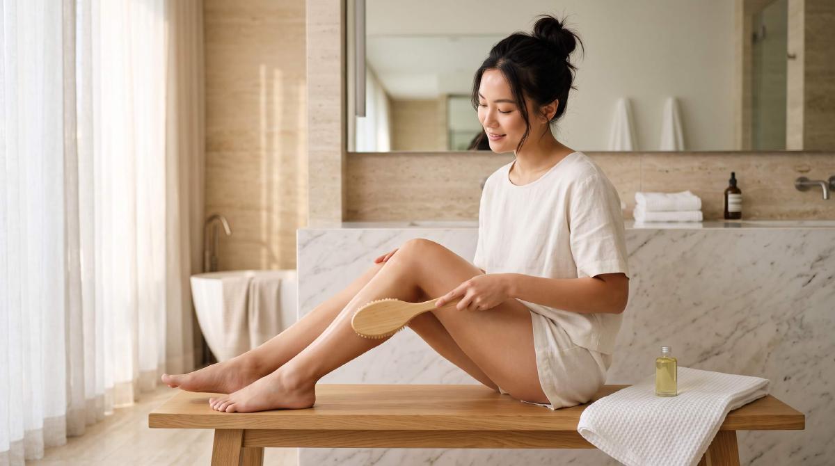 Hướng dẫn kỹ thuật chải da khô đúng cách giúp da mịn màng